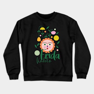 Cute summer colorful Frida kahlo design feminism women rights Crewneck Sweatshirt